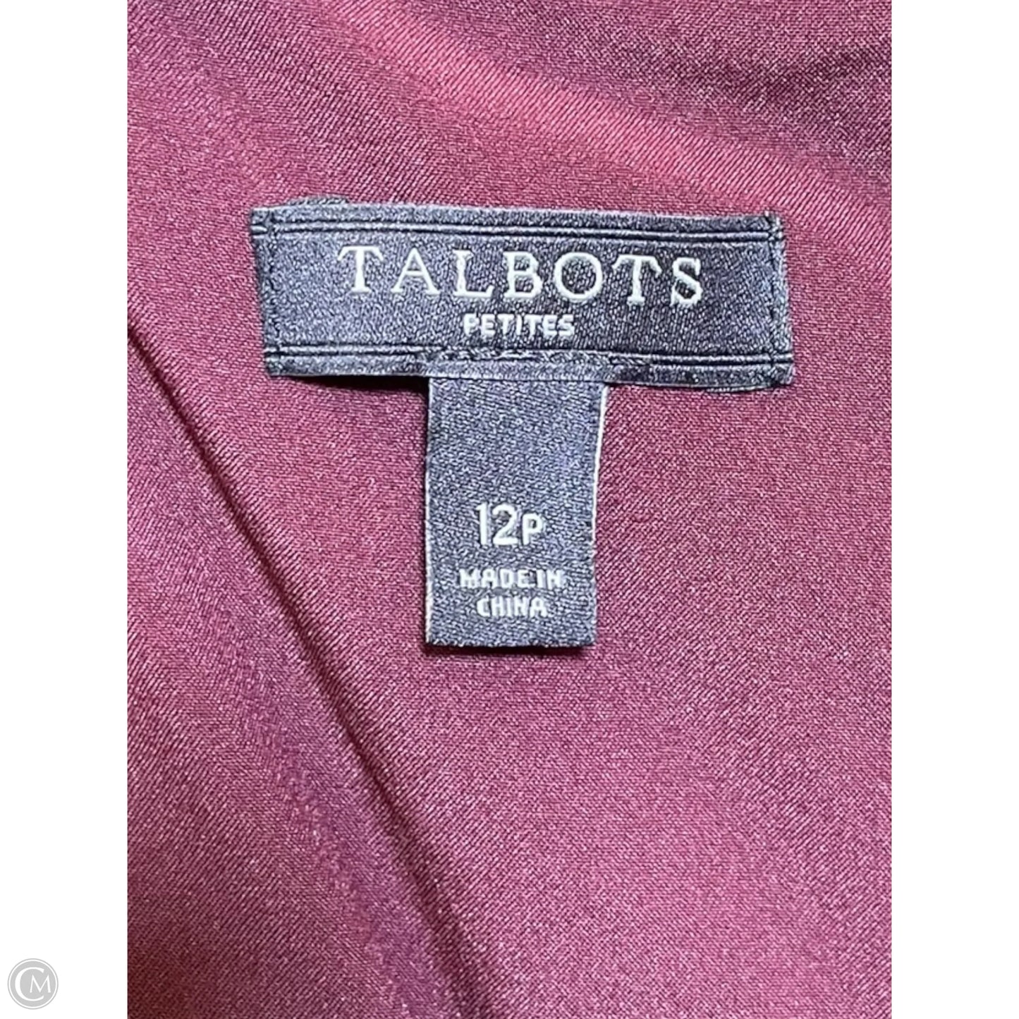 Dress Casual Midi By Talbots In Red, Size: 12p