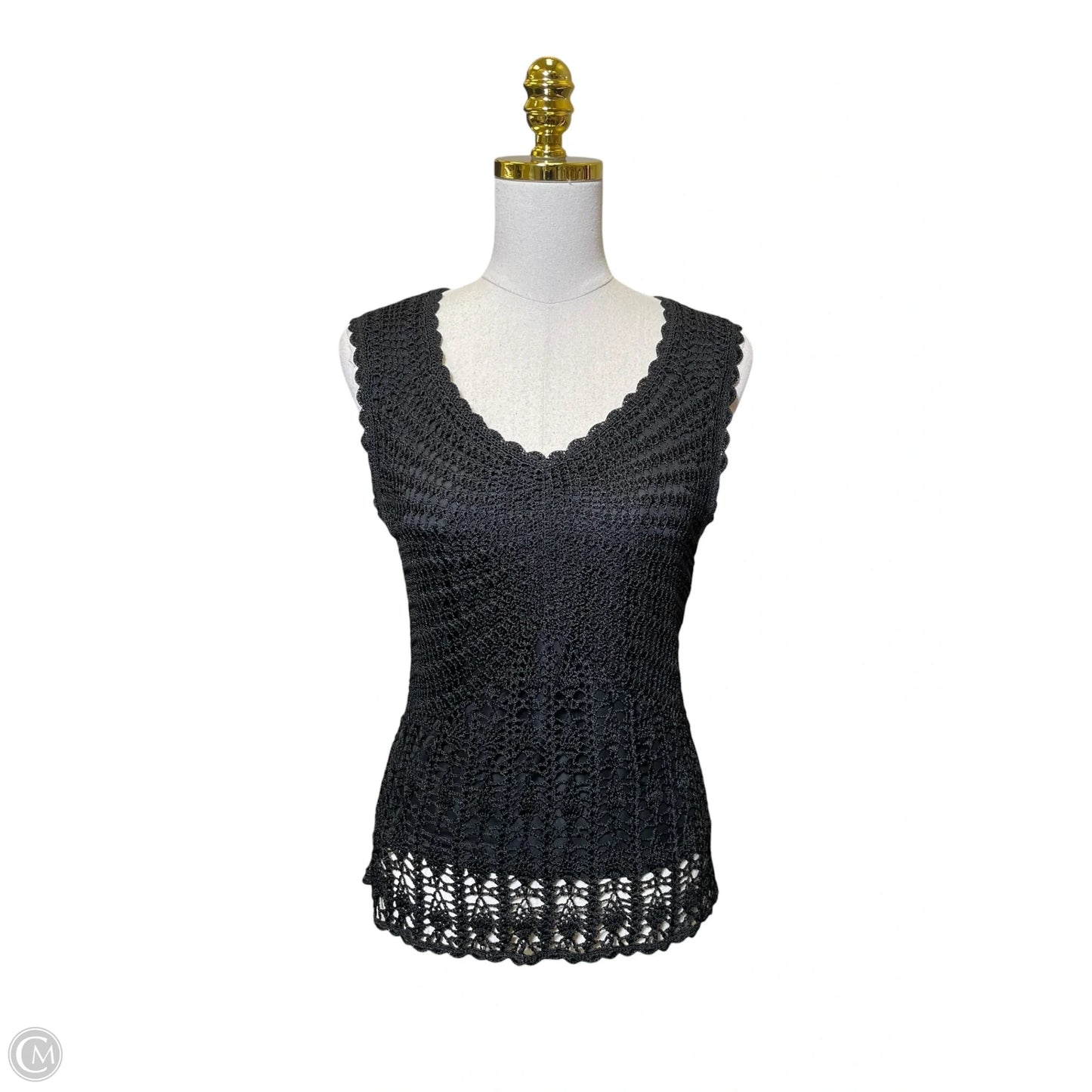 Top Sleeveless By Talbots In Black, Size: M