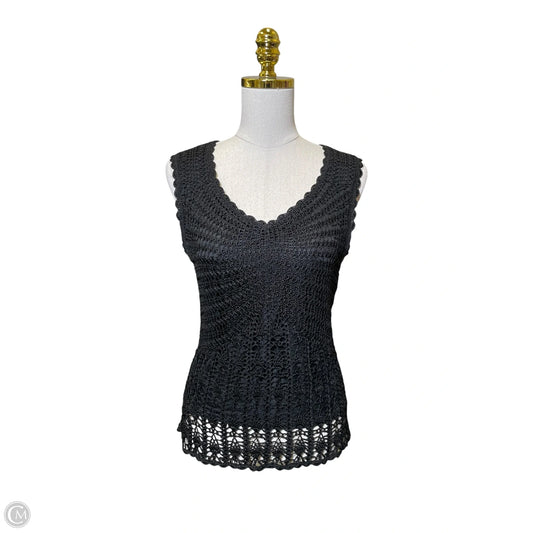 Top Sleeveless By Talbots In Black, Size: M
