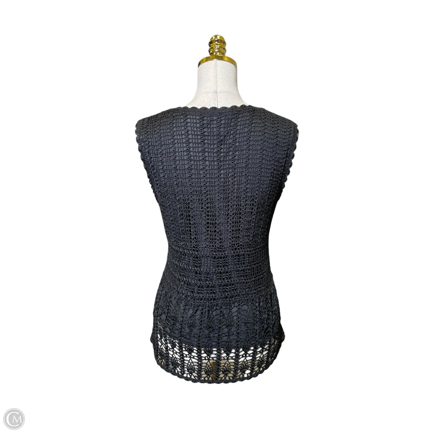 Top Sleeveless By Talbots In Black, Size: M