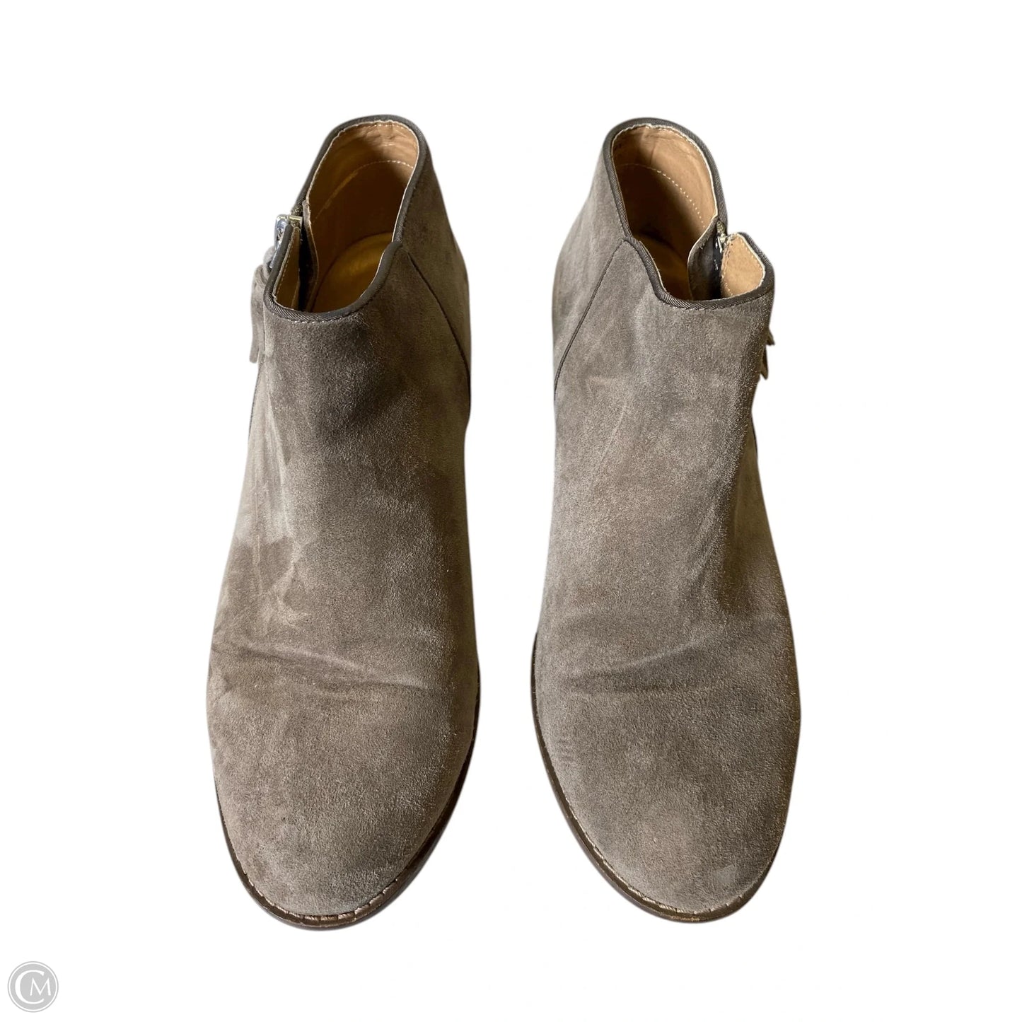 Boots Ankle Heels By Vionic In Grey, Size: 9