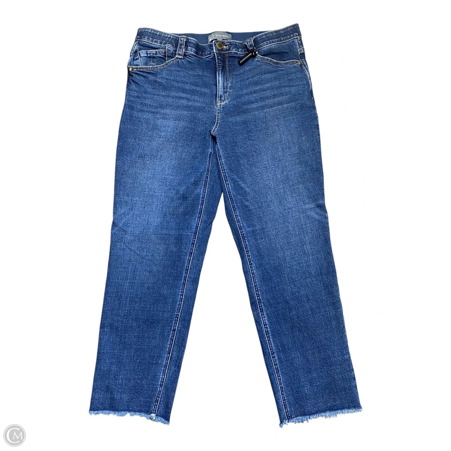 Jeans Straight By Wit & Wisdom In Blue, Size: 12