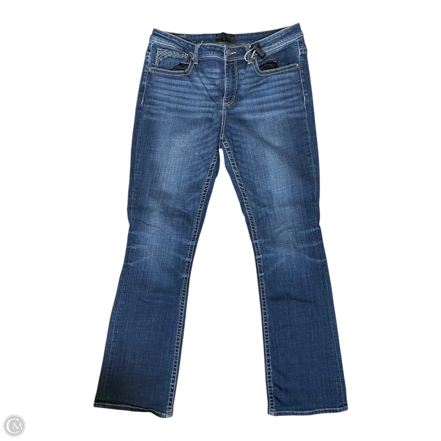 Jeans Boot Cut By Buckle Black In Blue, Size: 16