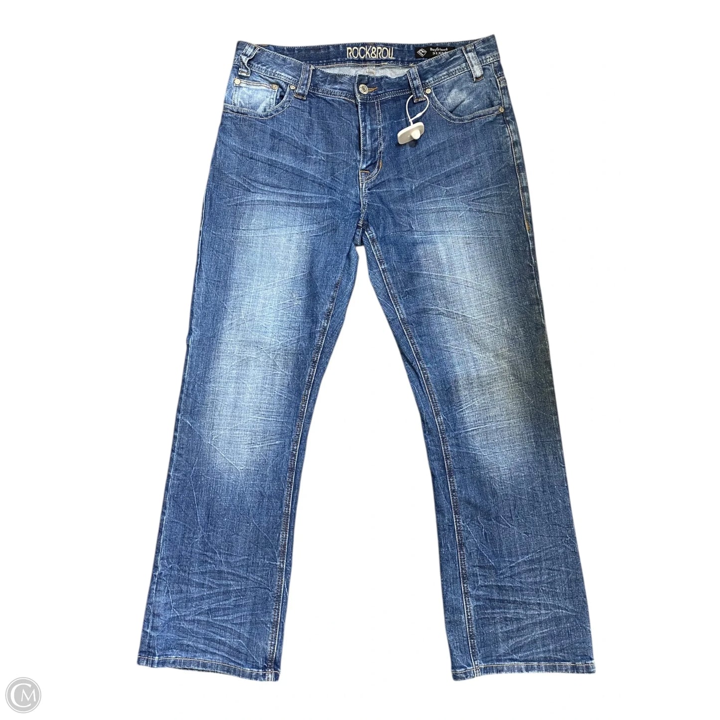 Jeans Straight By Rock & Roll In Blue, Size: 12