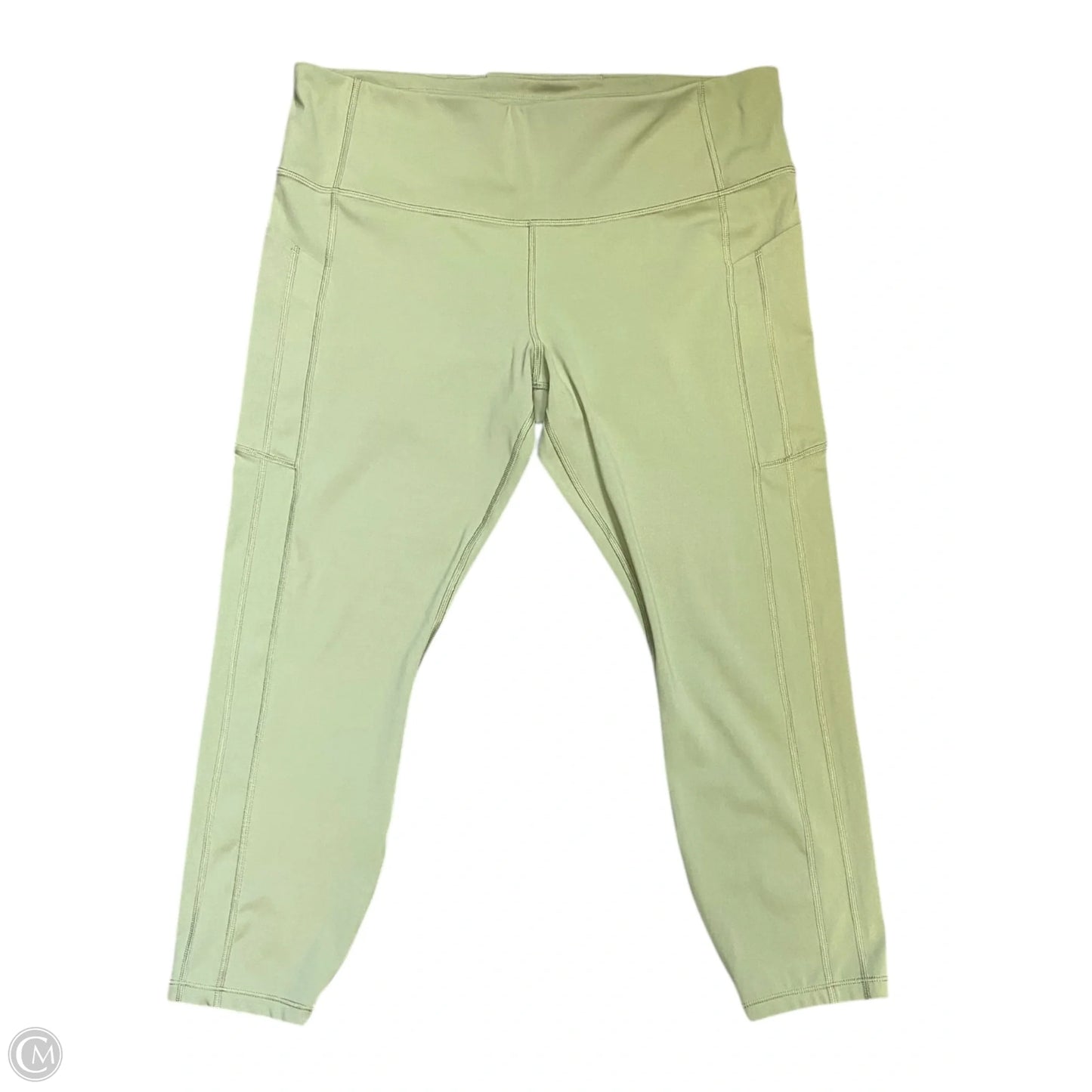 Athletic Leggings By Athleta In Green, Size: Xl