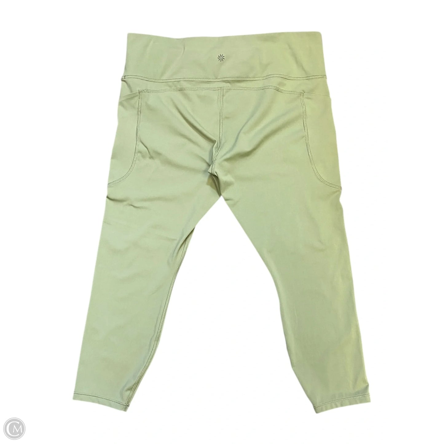 Athletic Leggings By Athleta In Green, Size: Xl