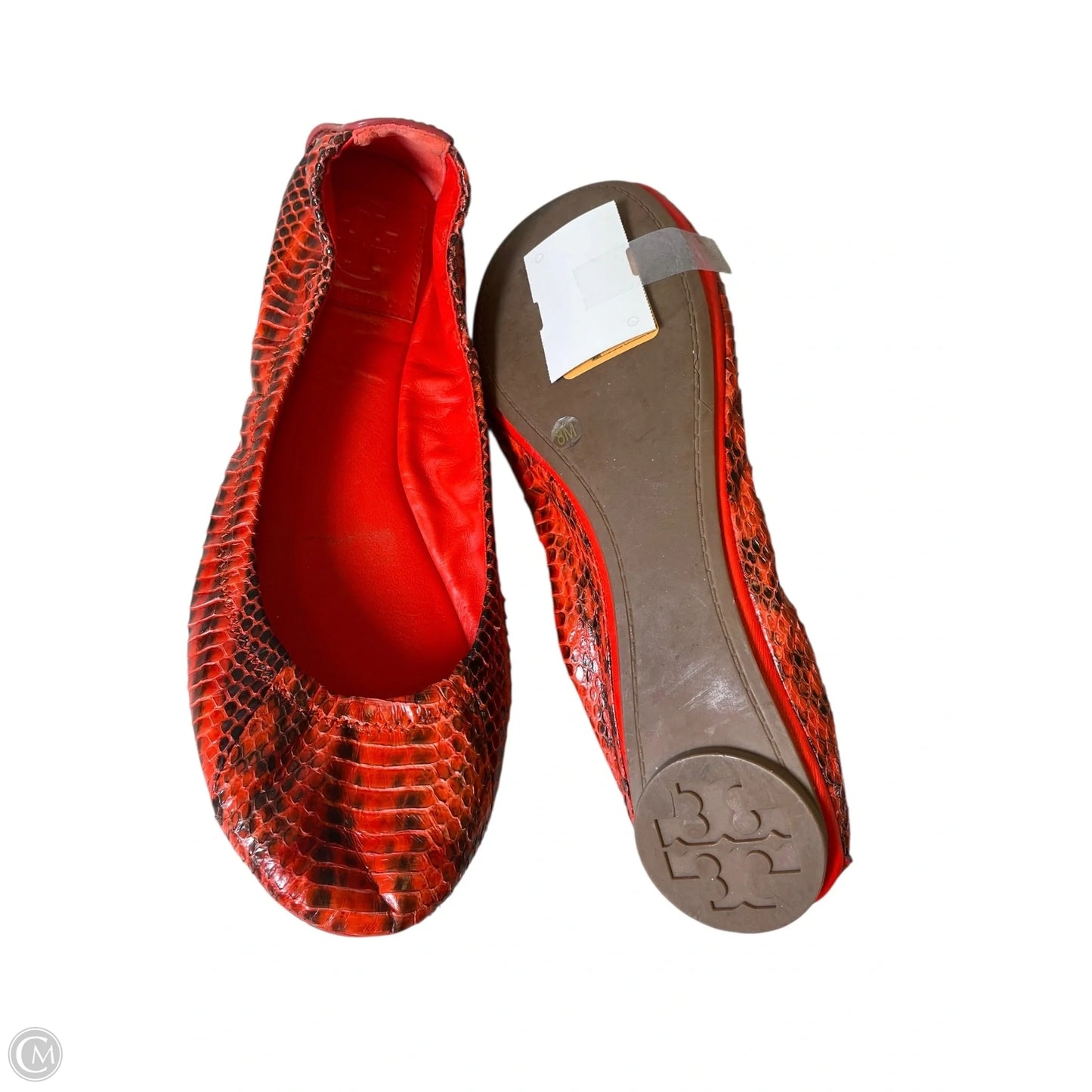 Shoes Designer By Tory Burch In Orange, Size: 8