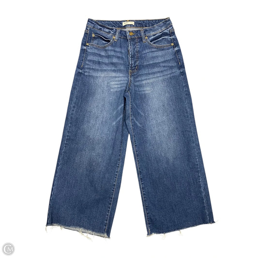 Jeans Wide Leg By Oat In Blue Denim, Size: 8