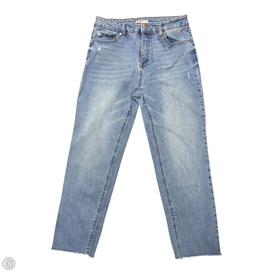 Jeans Straight By Oat In Blue Denim, Size: 10