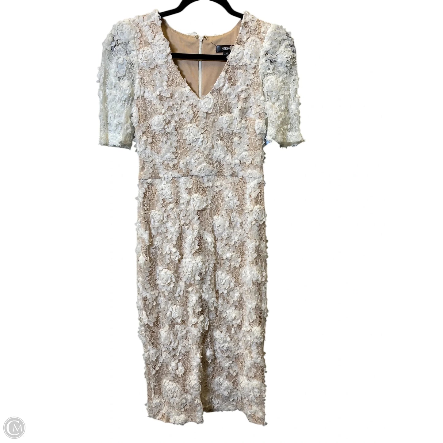 Dress Casual Midi By Aqua In Floral Print, Size: 4