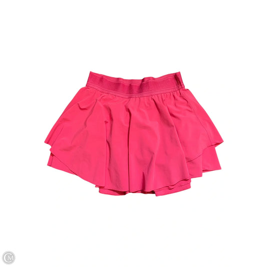 Athletic Skort By Lululemon In Pink, Size: 8