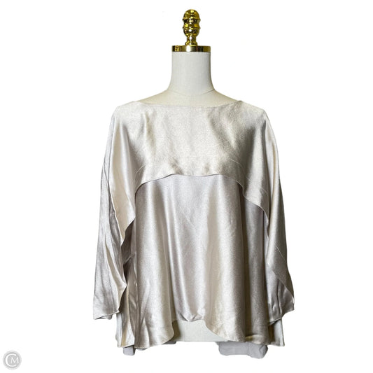 Top Long Sleeve Luxury Designer By Lanvin In Beige, Size: Xl
