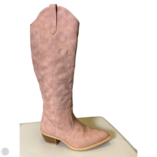 Boots Western By Clothes Mentor In Pink, Size: 10