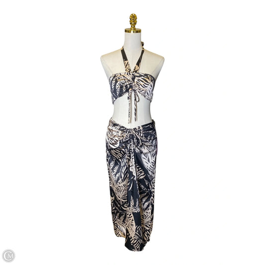 Skirt Set 2pc By Future Collective In Black & Cream, Size: S