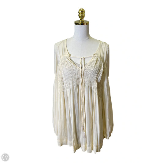 Dress Casual Midi By Free People In Cream, Size: Sp
