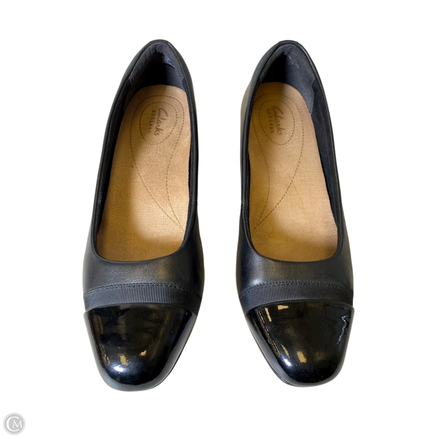 Shoes Flats By Clarks In Black, Size: 8