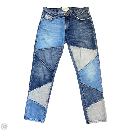 Jeans Skinny By Current Elliott In Blue Denim, Size: 4