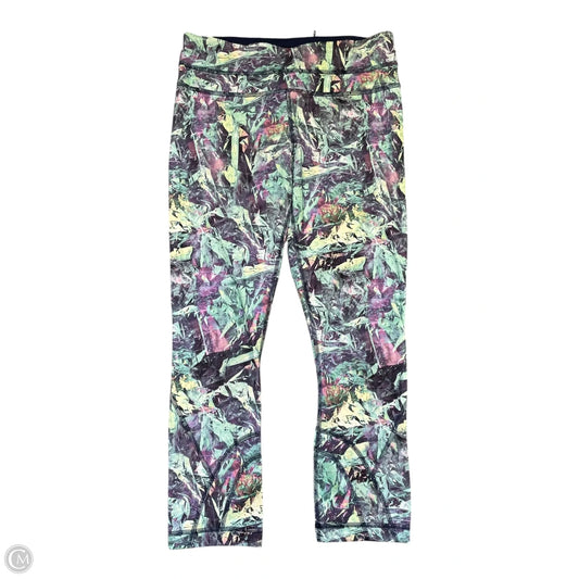 Athletic Capris By Lululemon In Multi-colored, Size: 4