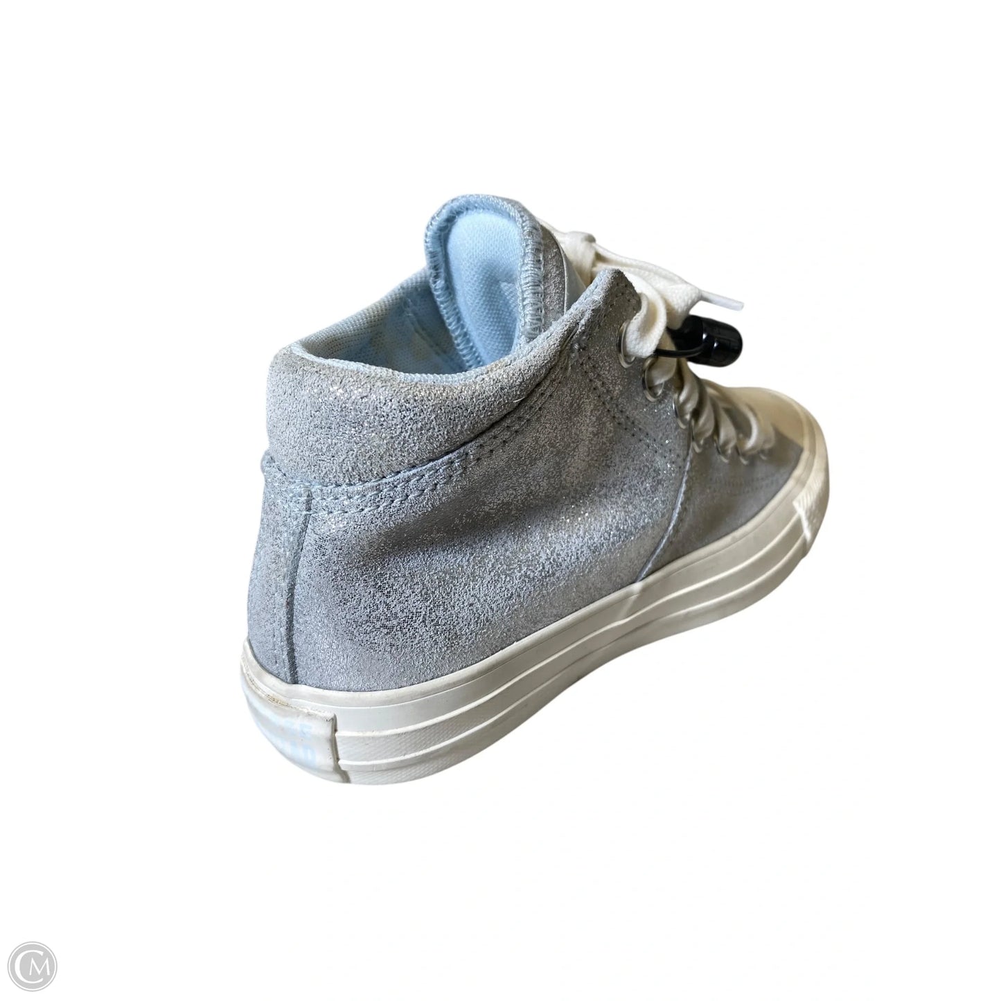 Shoes Sneakers By Converse In Silver & White, Size: 5.5