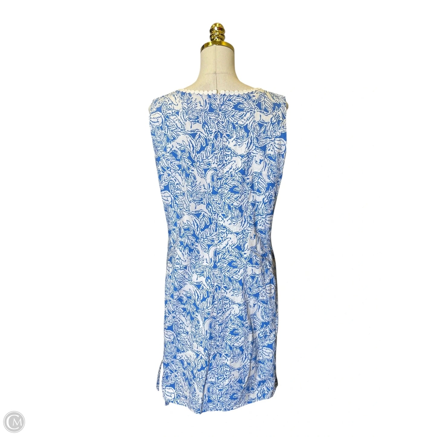 Dress Designer By Lilly Pulitzer In Blue & White, Size: Xl