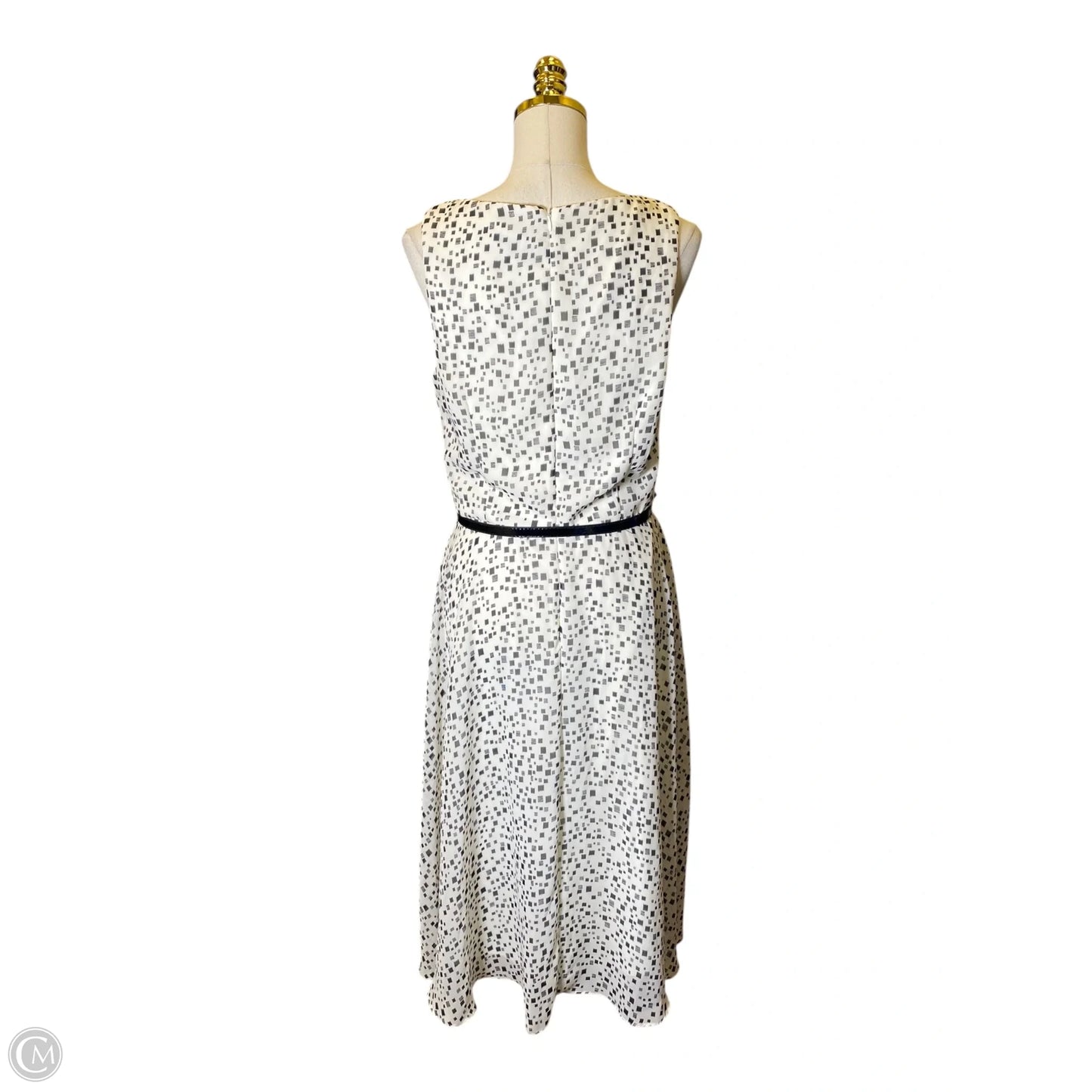 Dress Casual Midi By Jessica Howard In Black & White, Size: L