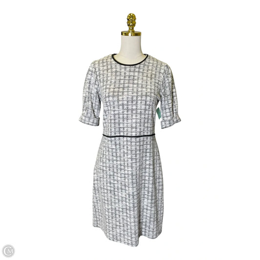 Dress Casual Midi By Banana Republic In Black & White, Size: M