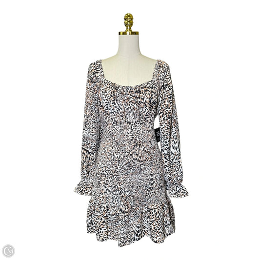 Dress Casual Midi By Express In Animal Print, Size: M