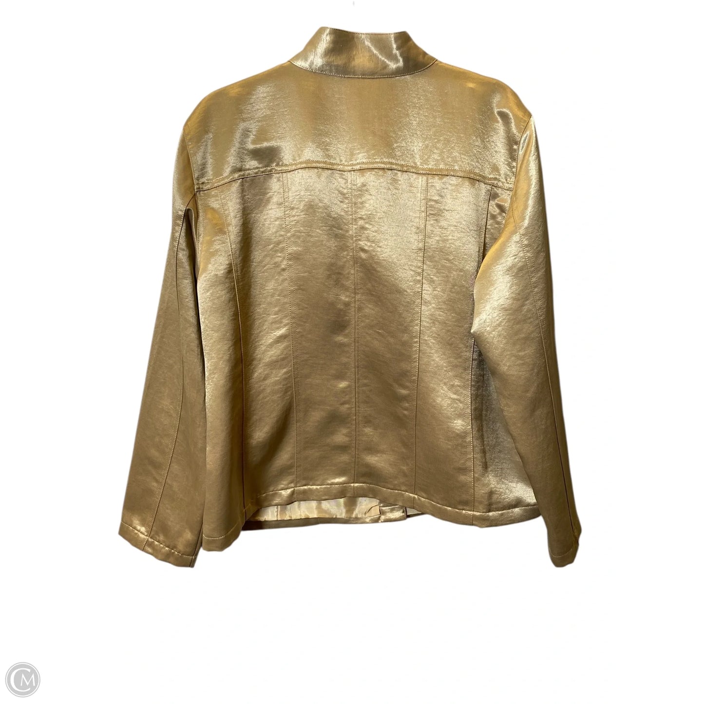 Jacket Other By Chicos In Gold, Size: Xl