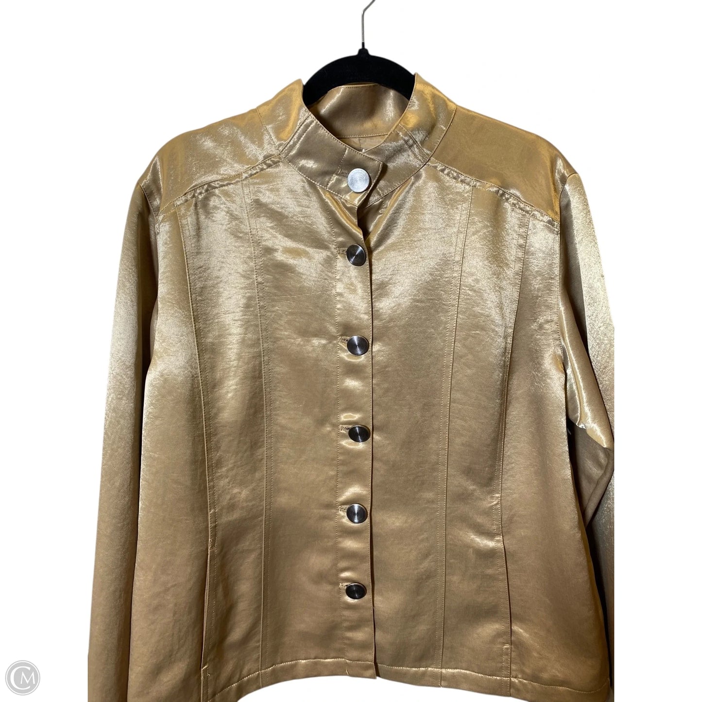 Jacket Other By Chicos In Gold, Size: Xl