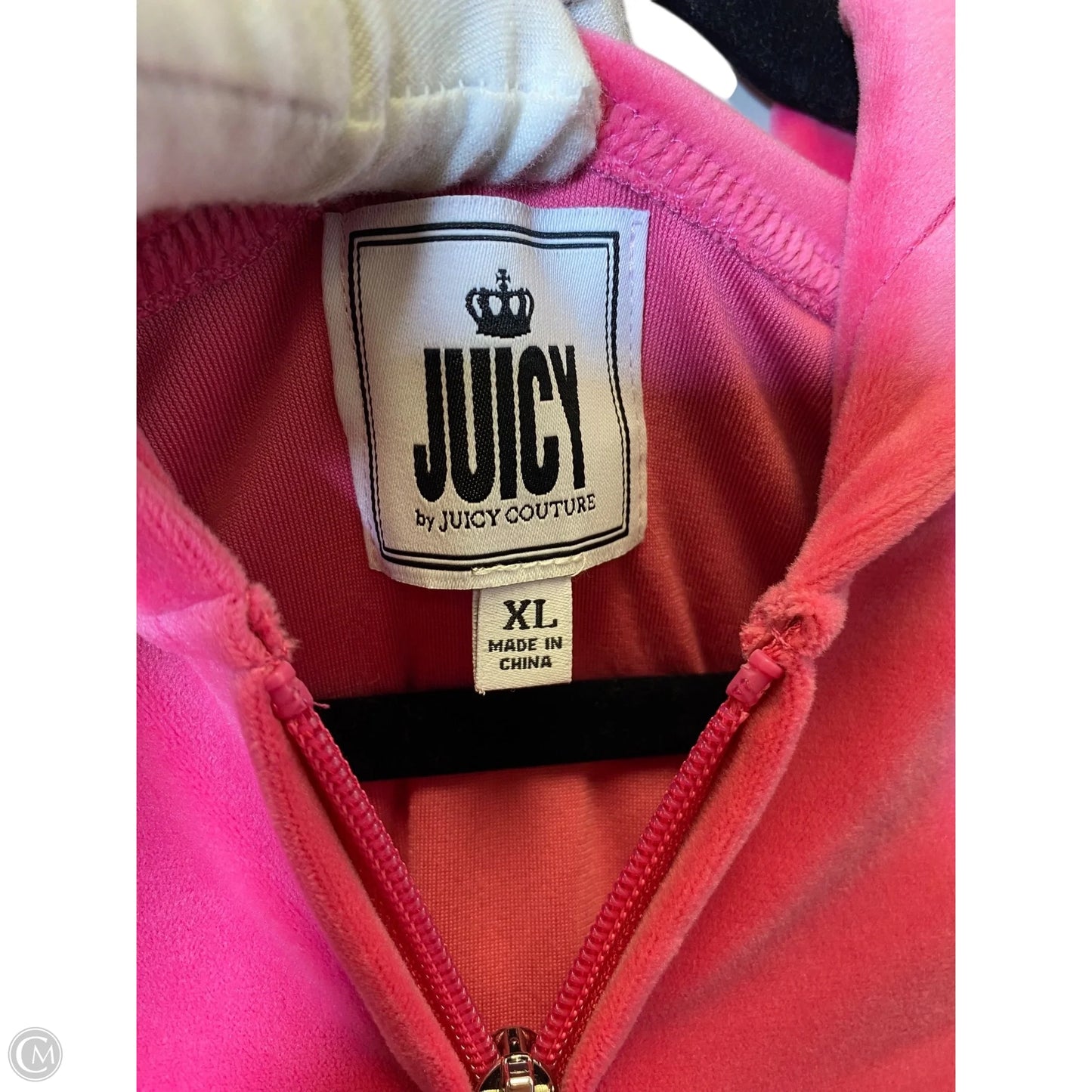 Sweatshirt Hoodie By Juicy Couture In Pink, Size: Xl