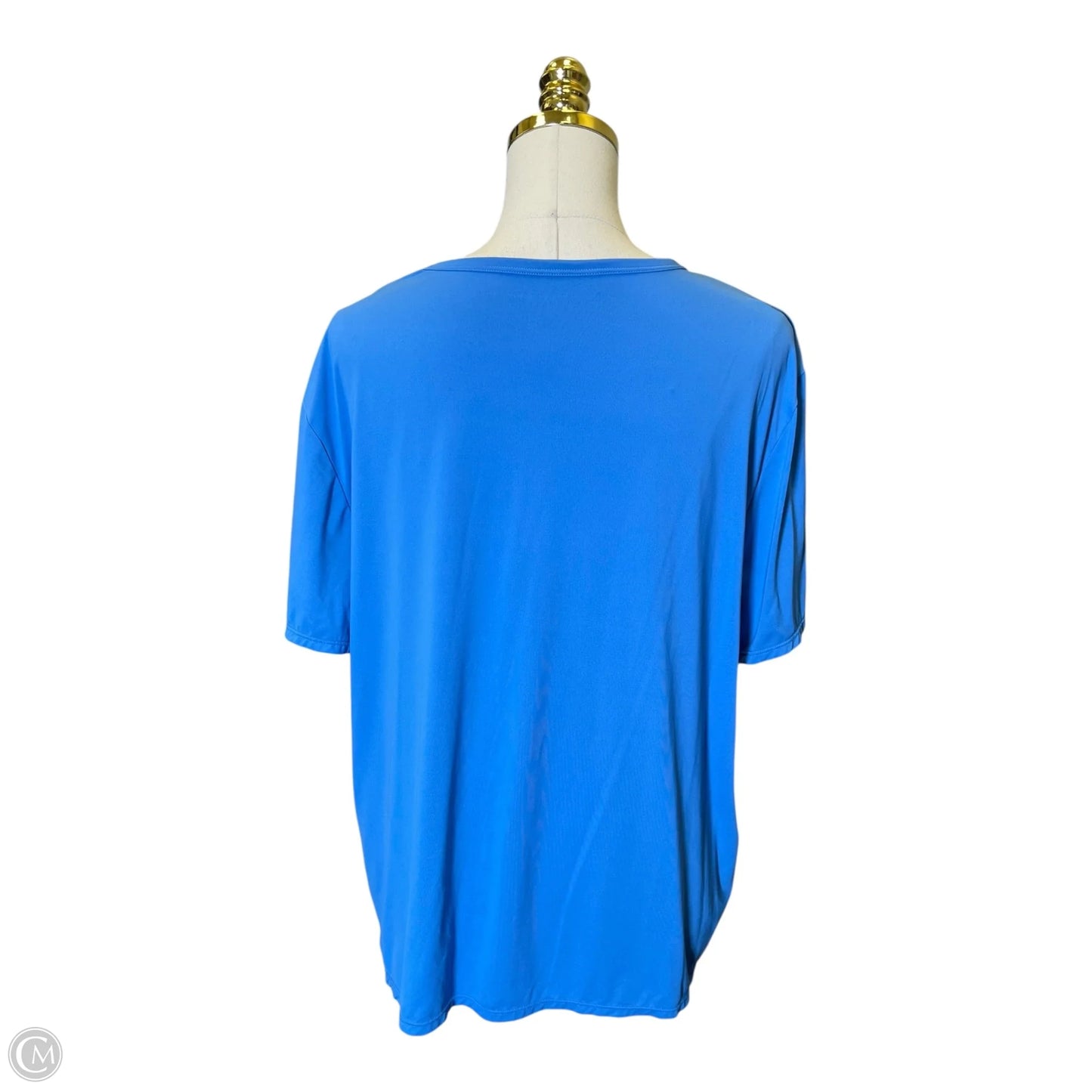 Athletic Top Short Sleeve By Clothes Mentor In Blue, Size: Xl