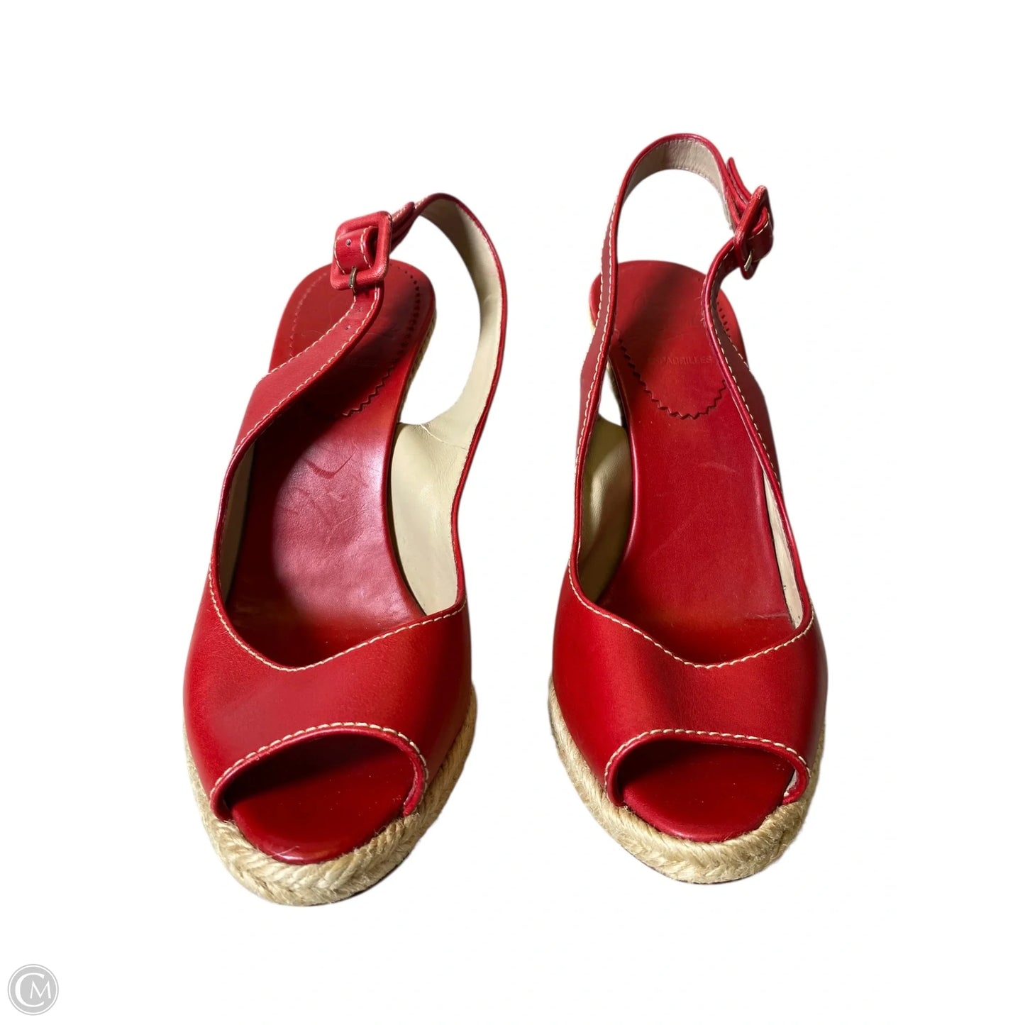 Shoes Luxury Designer By Christian Louboutin In Red, Size: 7.5