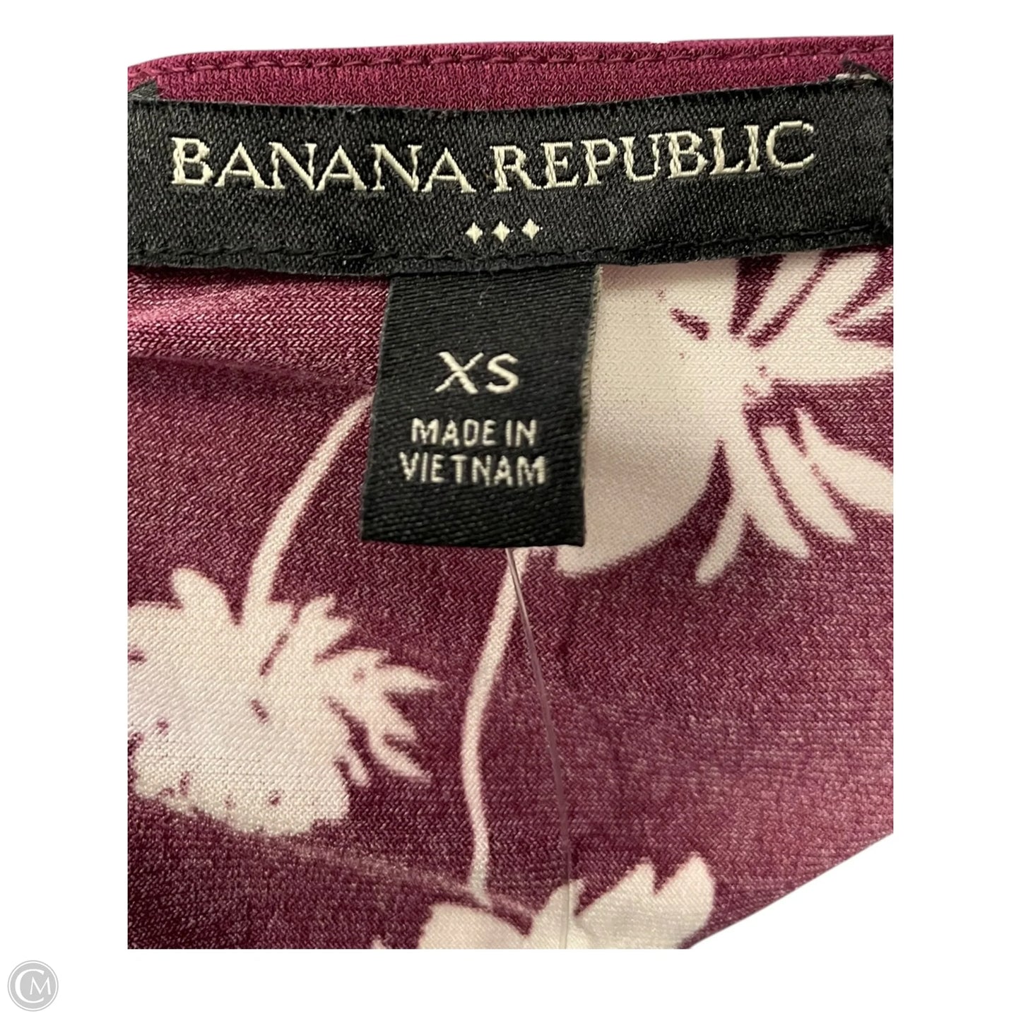 Dress Casual Midi By Banana Republic In Purple & White, Size: Xs