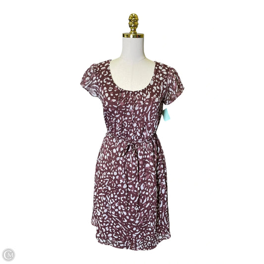 Dress Casual Midi By Merona In Purple & White, Size: Xs