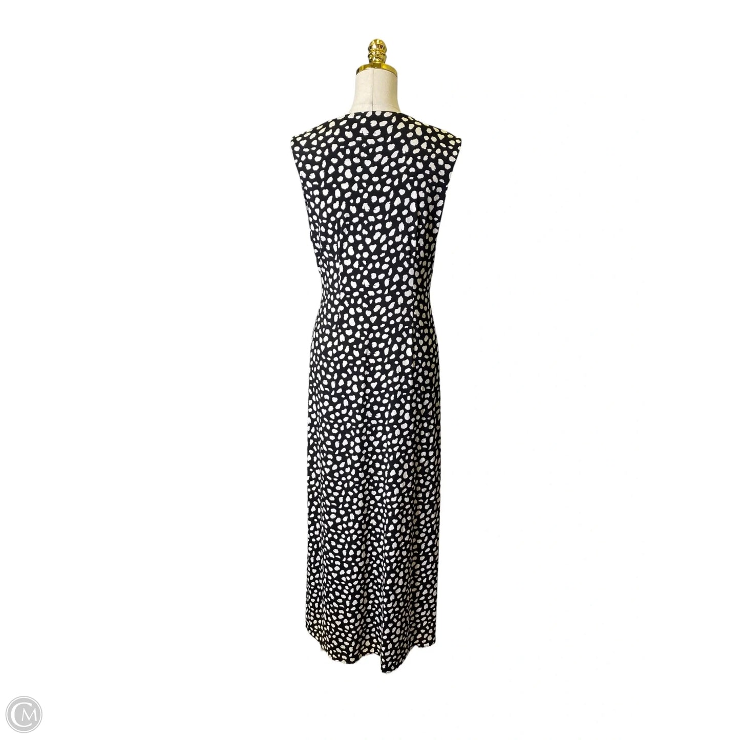 Dress Casual Maxi By Tommy Bahama In Black & Cream, Size: L