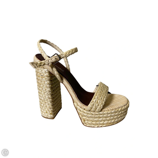 Shoes Heels Block By Jeffrey Campbell In Tan, Size: 9.5