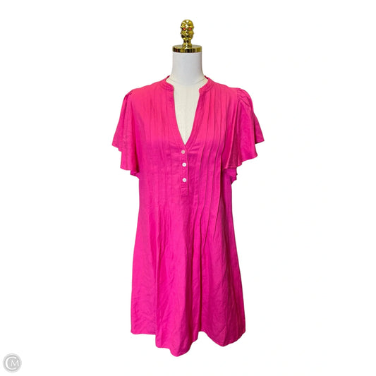 Dress Casual Midi By Loft In Pink, Size: S
