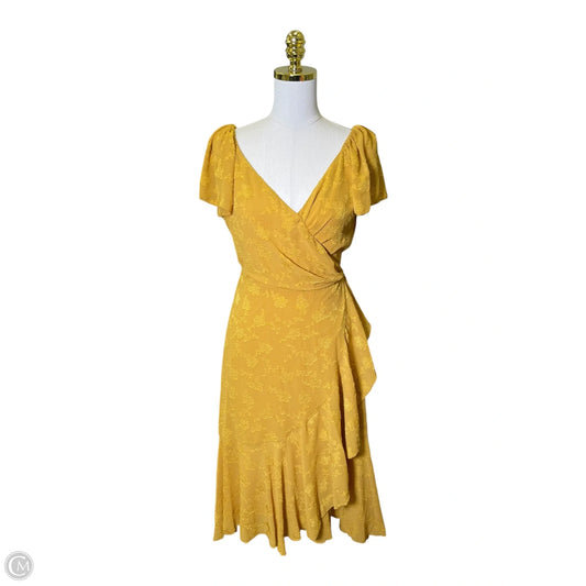 Dress Casual Midi By Nanette By Nanette Lepore In Yellow, Size: M