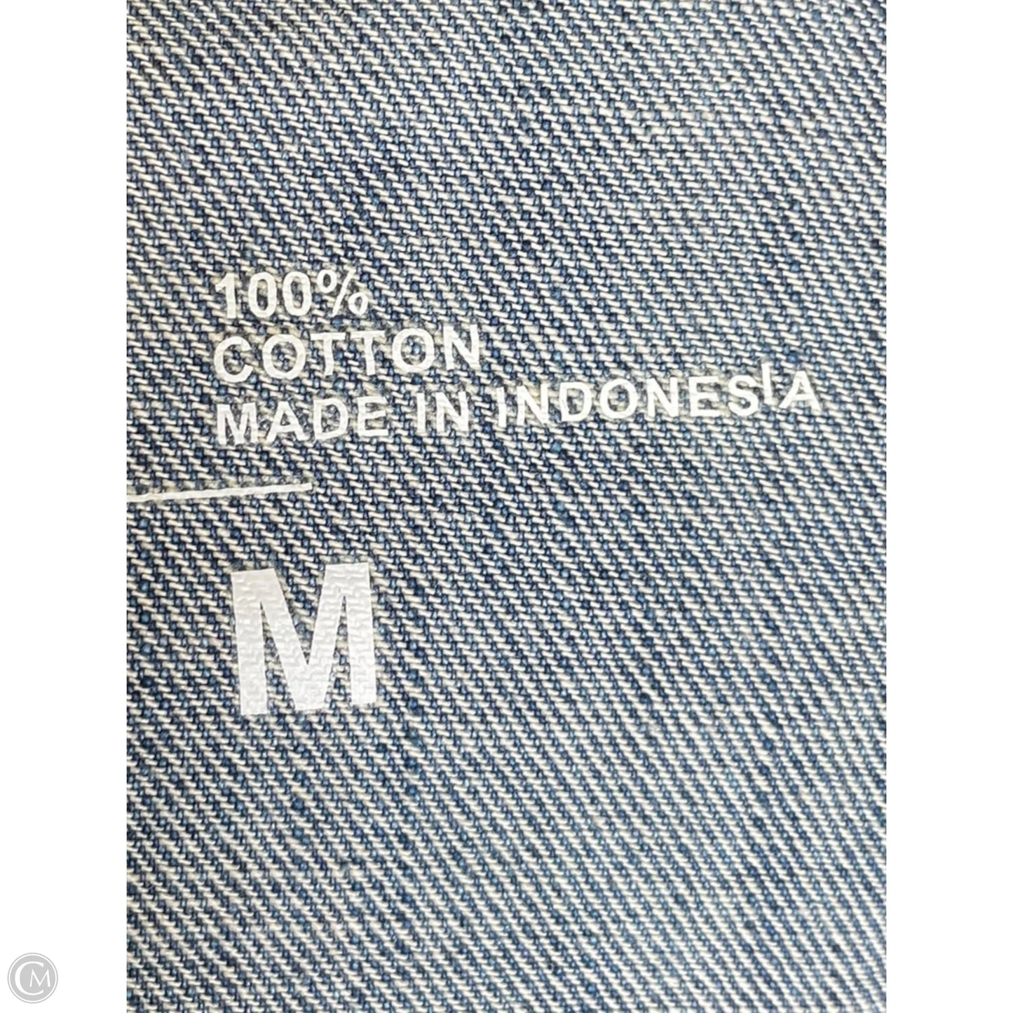 Jacket Denim By Clothes Mentor In Blue Denim, Size: M