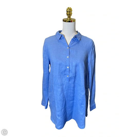 Dress Casual Midi By J. Jill In Blue, Size: Mp