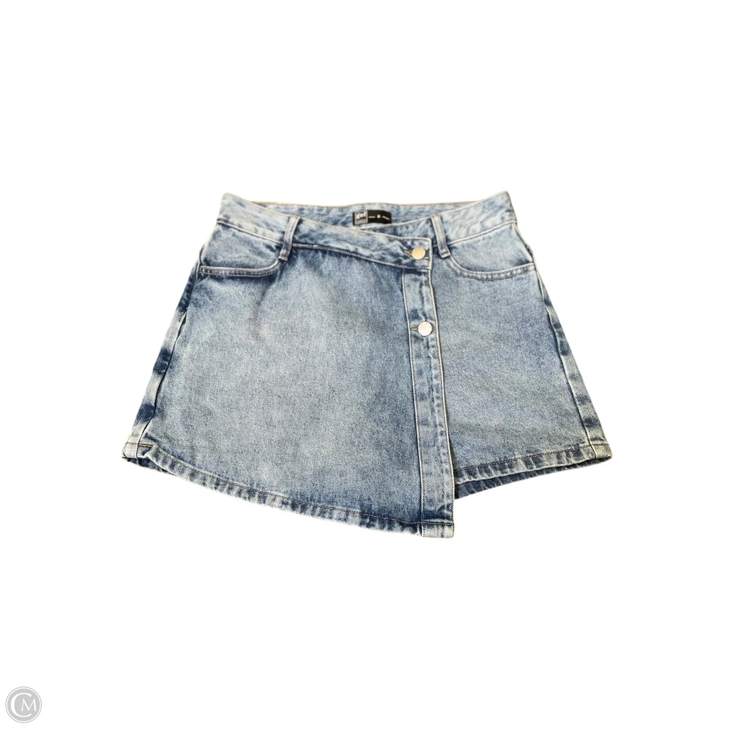 Skort By Clothes Mentor In Blue Denim, Size: 8