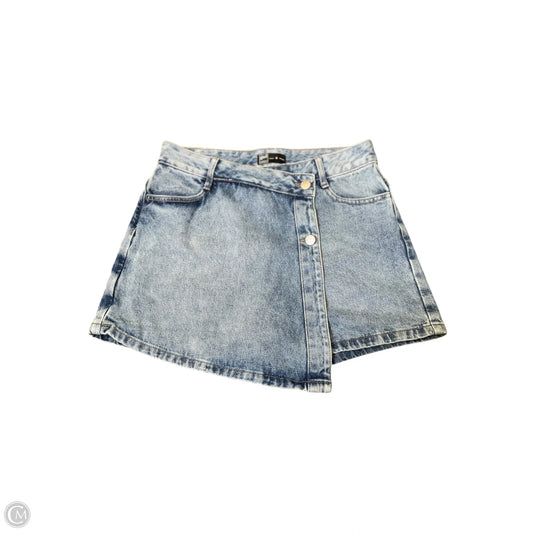 Skort By Clothes Mentor In Blue Denim, Size: 8