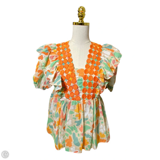 Top Short Sleeve By Bibi In Multi-colored, Size: M