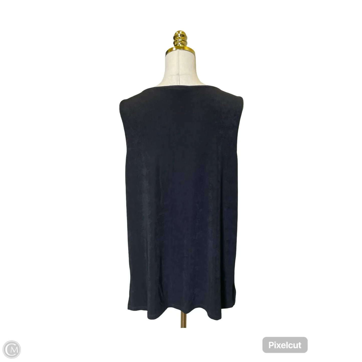 Top Sleeveless By Chicos In Black, Size: Xl