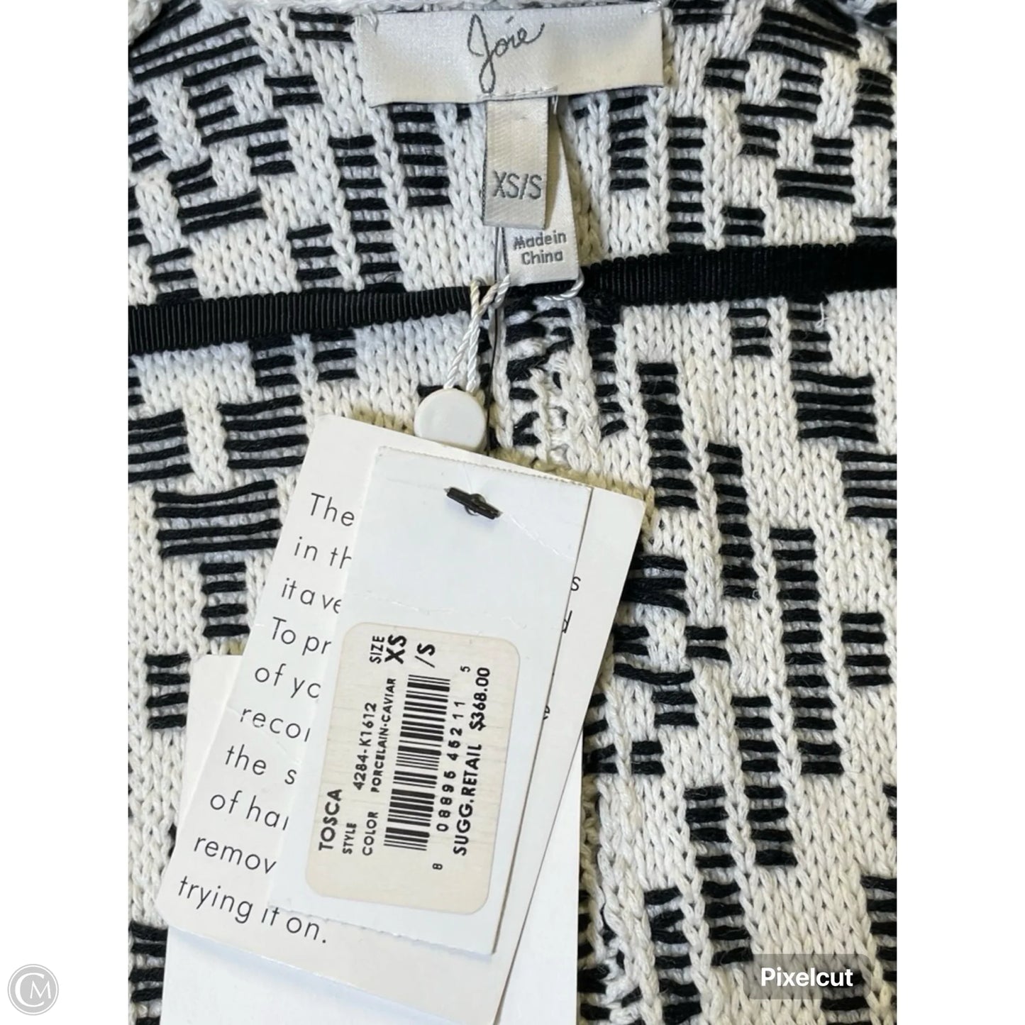 Cardigan By Joie In Black & White, Size: S
