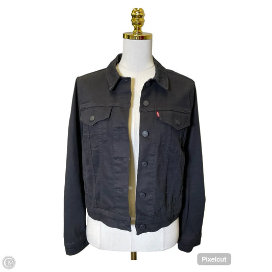 Jacket Denim By Levis Capital E In Black, Size: S