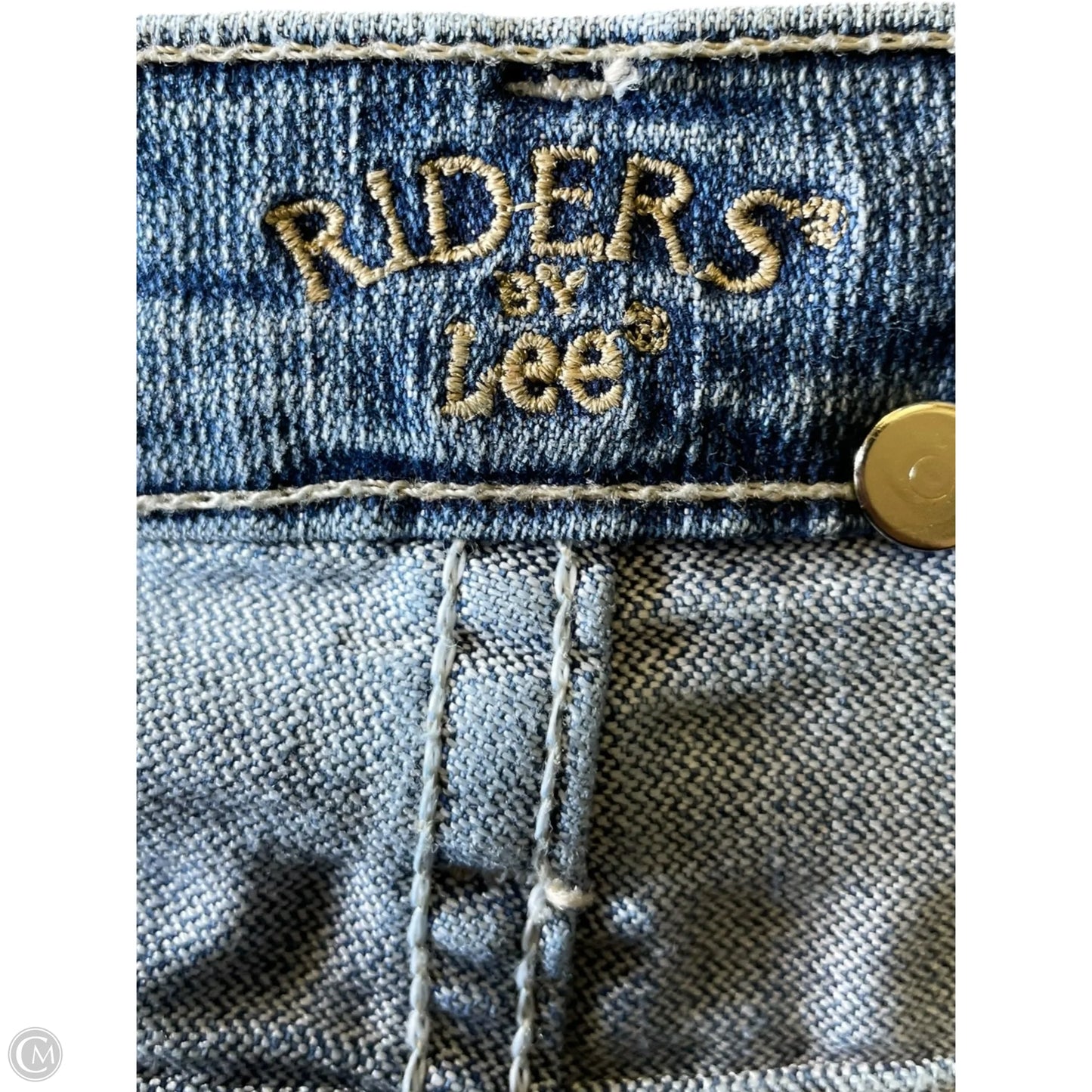 Jeans Straight By Lee In Blue Denim, Size: 18