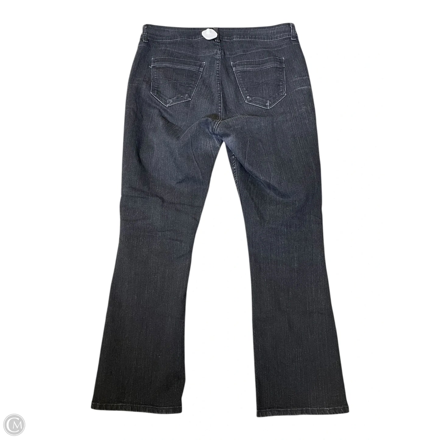 Jeans Straight By Lee In Black Denim, Size: 18