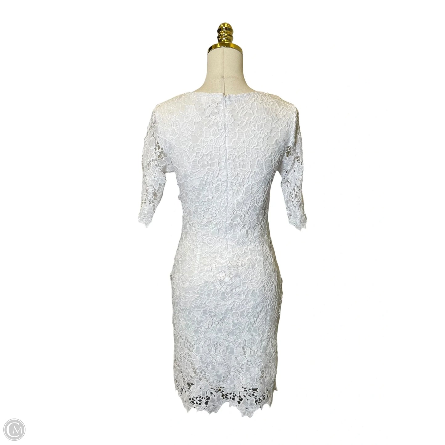 Dress Casual Midi By Nina Leonard In White, Size: S