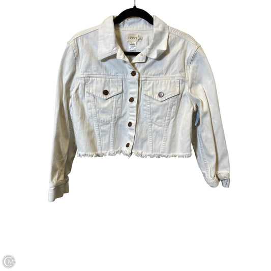 Jacket Designer By Alice + Olivia In White, Size: L